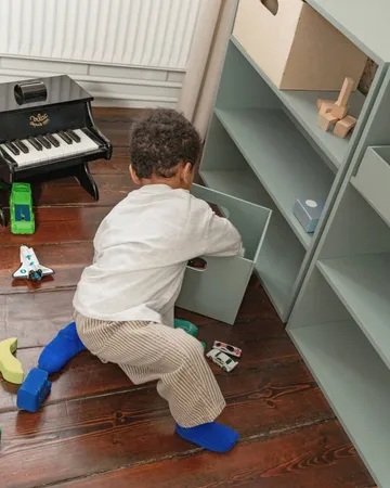 Pudełko do przechowywania Kiddo Box - Oliwkowa zieleń - Nofred