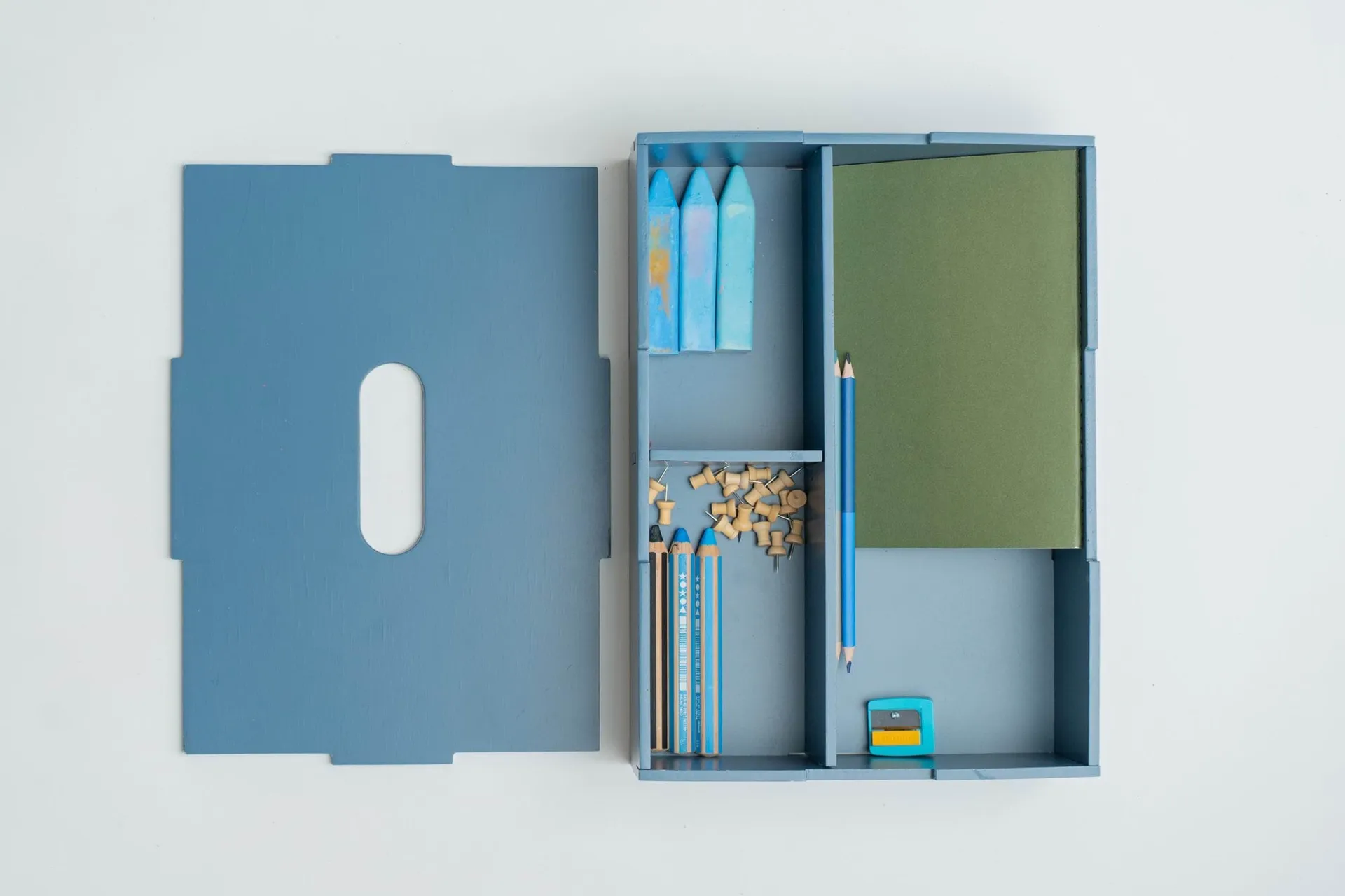 Pudełko do przechowywania Kiddo Tool Box, Niebieskie Nofred