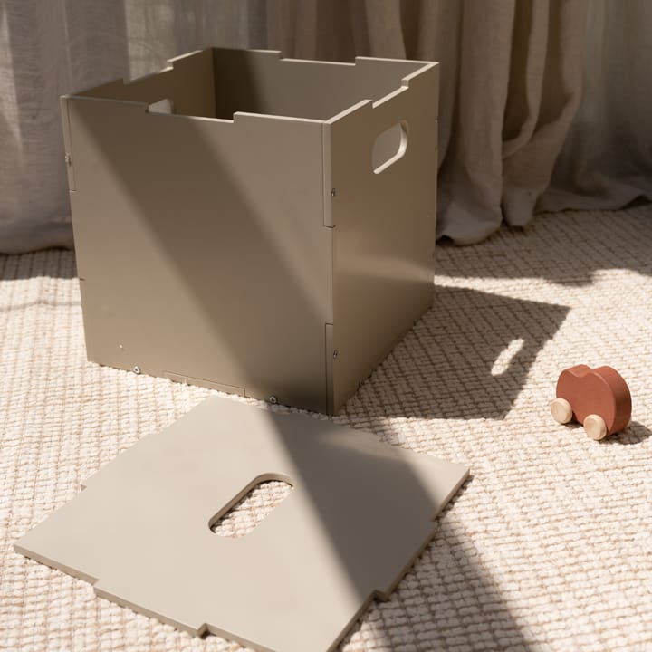 Skrzynia do przechowywania Cube Storage, Beżowa Nofred