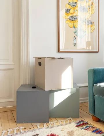 Skrzynia do przechowywania Cube Storage - Beżowa - Nofred