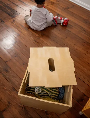 Skrzynia do przechowywania Cube Storage - Brzoza - Nofred