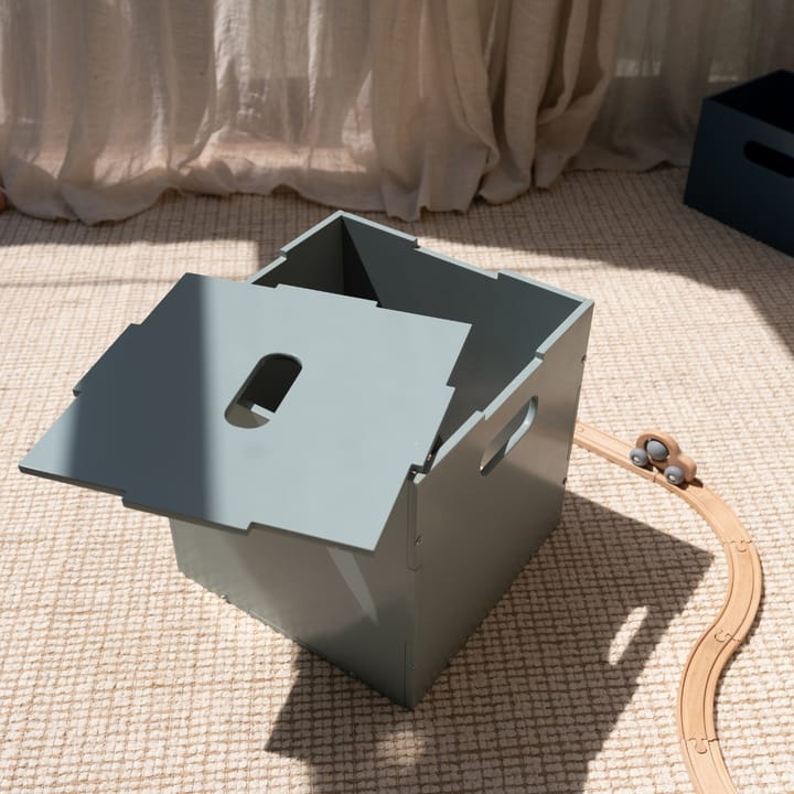 Skrzynia do przechowywania Cube Storage, Oliwkowa zieleń Nofred
