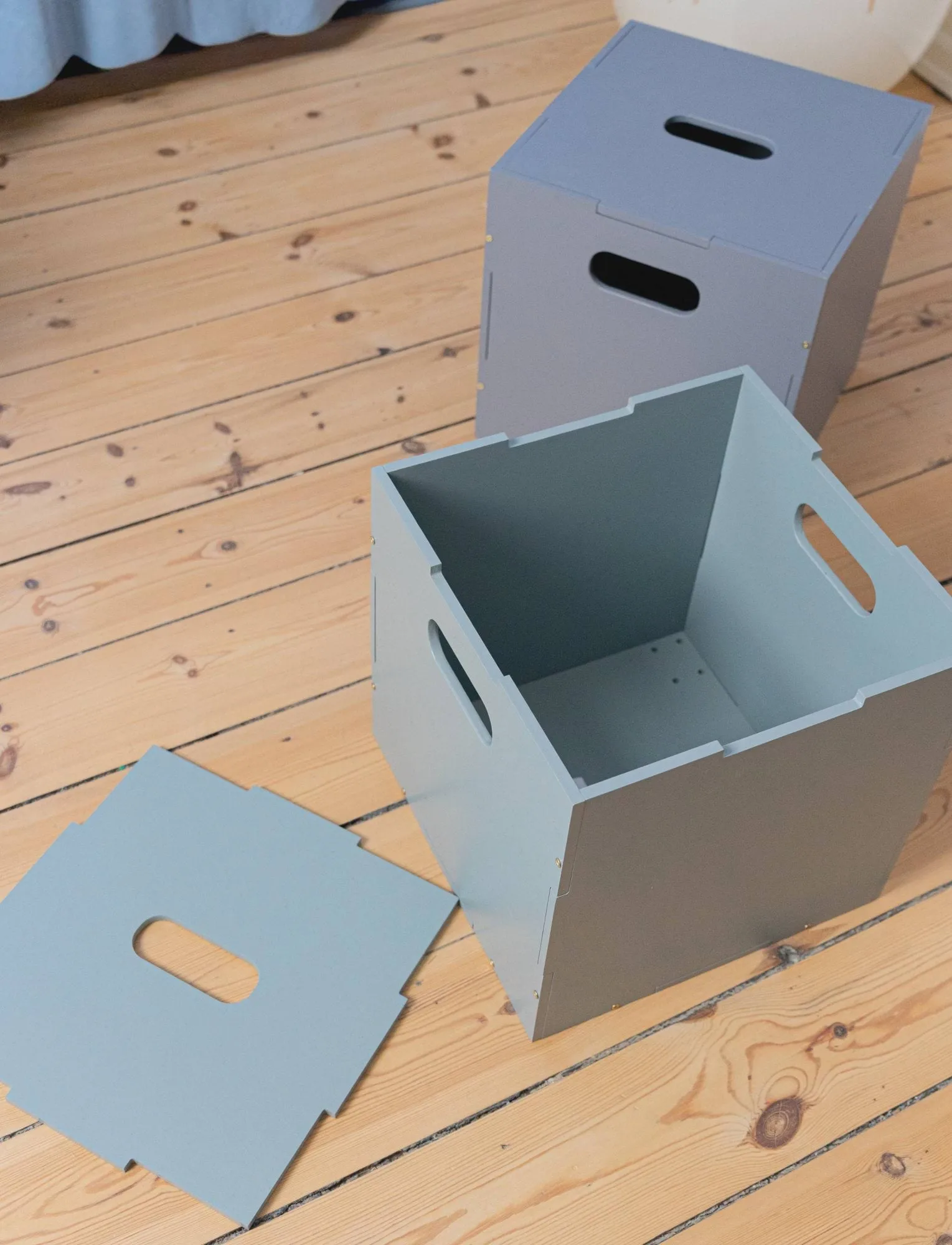 Skrzynia do przechowywania Cube Storage, Oliwkowa zieleń Nofred