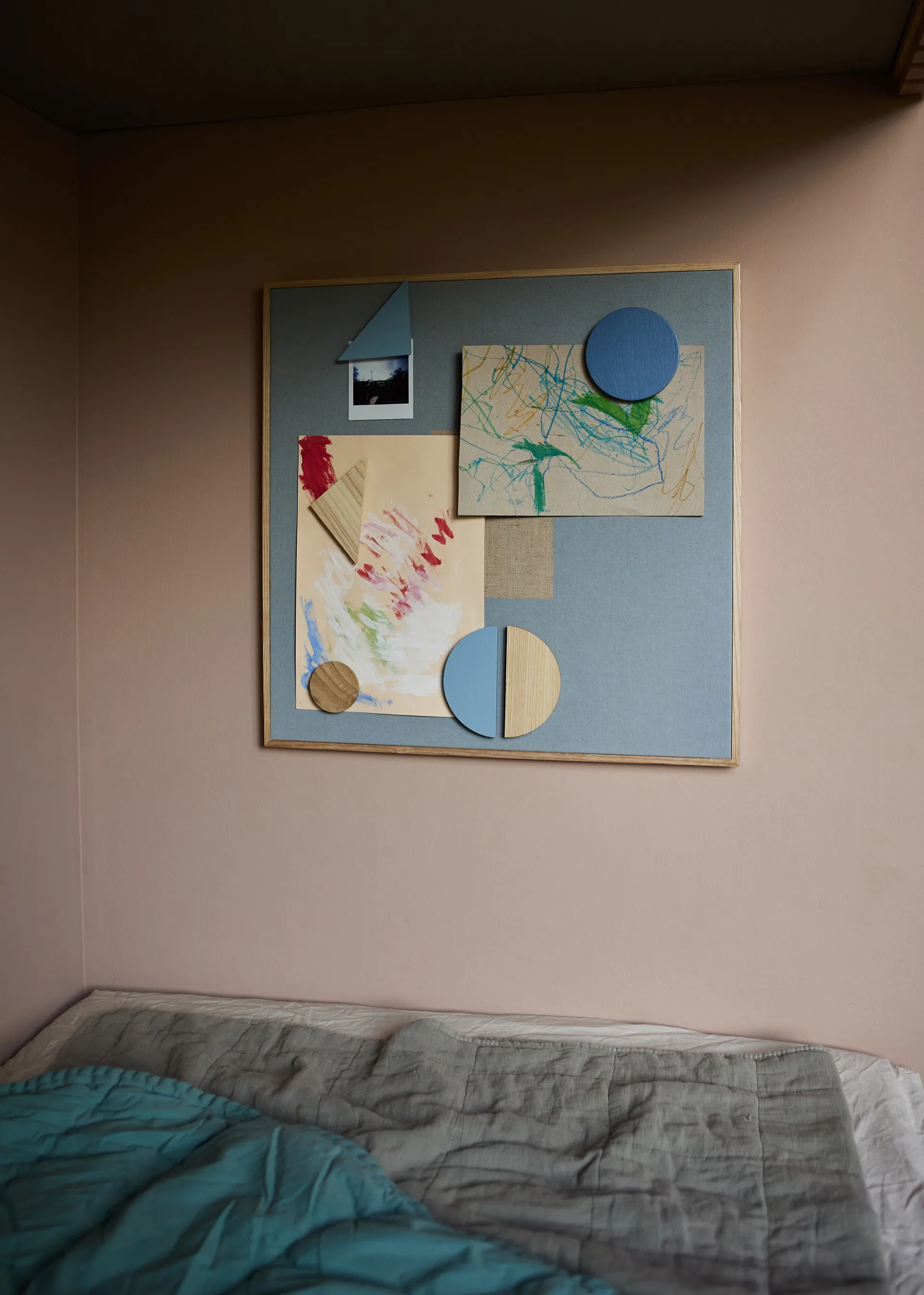 Tablica magnetyczna Noticeboard + 3 magnesy, Niebieska Nofred