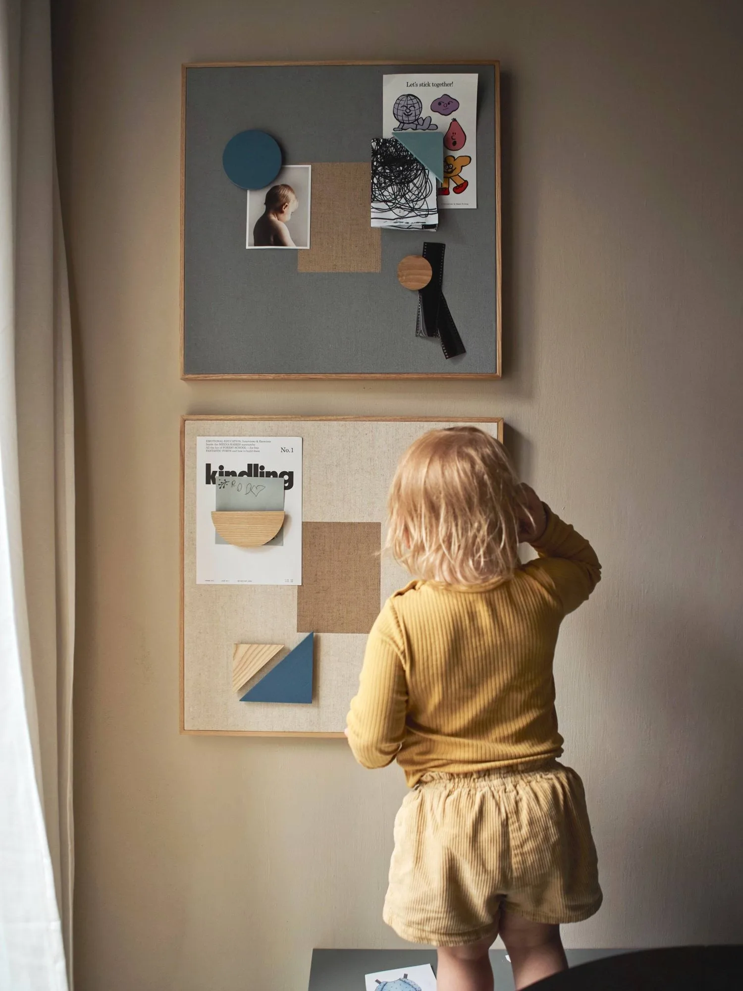 Tablica magnetyczna Noticeboard + 3 magnesy, Niebieska Nofred