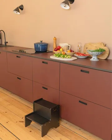 Taboret dziecięcy Step Up - Czarny - Nofred