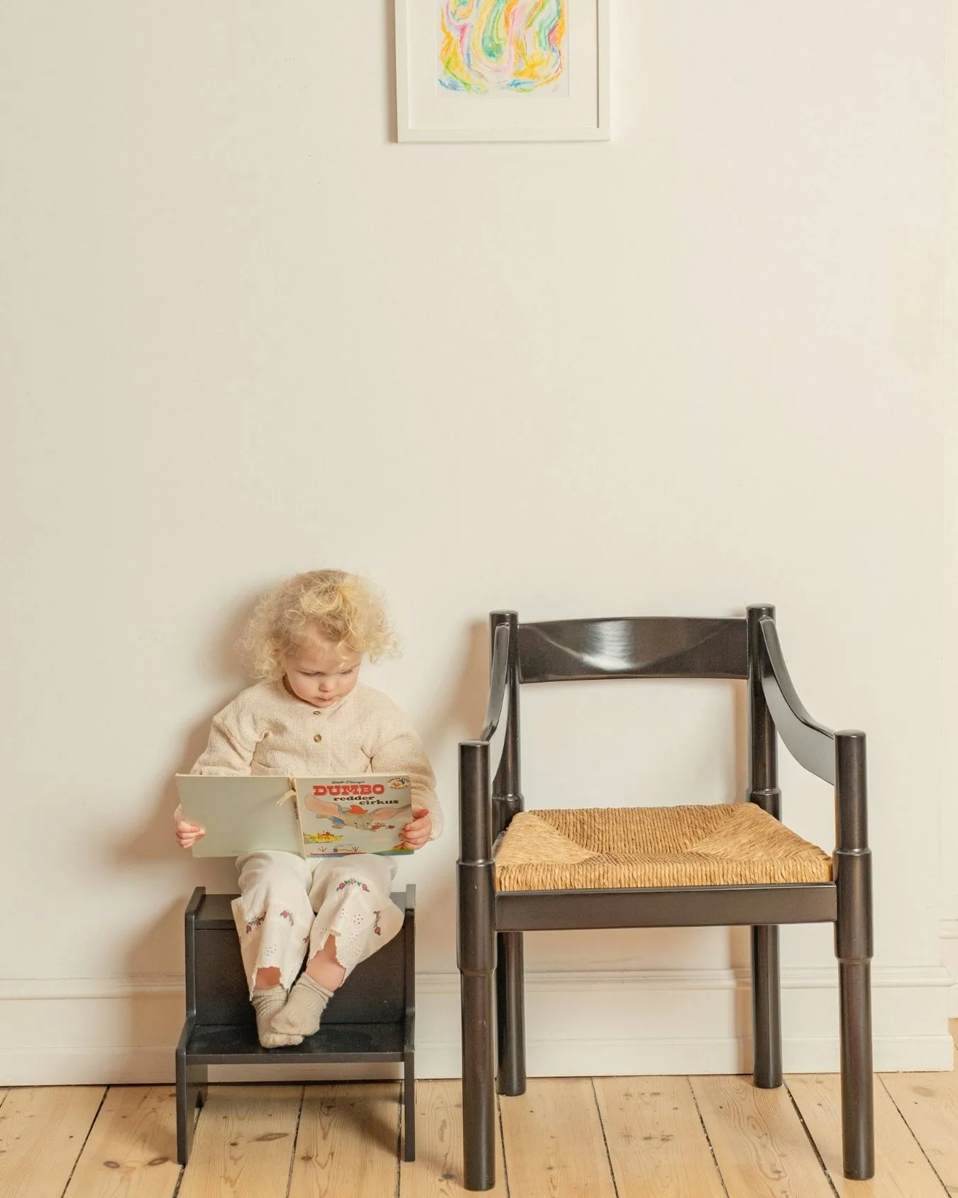 Taboret dziecięcy Step Up, Czarny Nofred