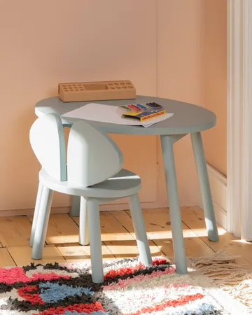Zestaw stolik + krzesełko dla dzieci Mouse - Oliwkowa zieleń - Nofred