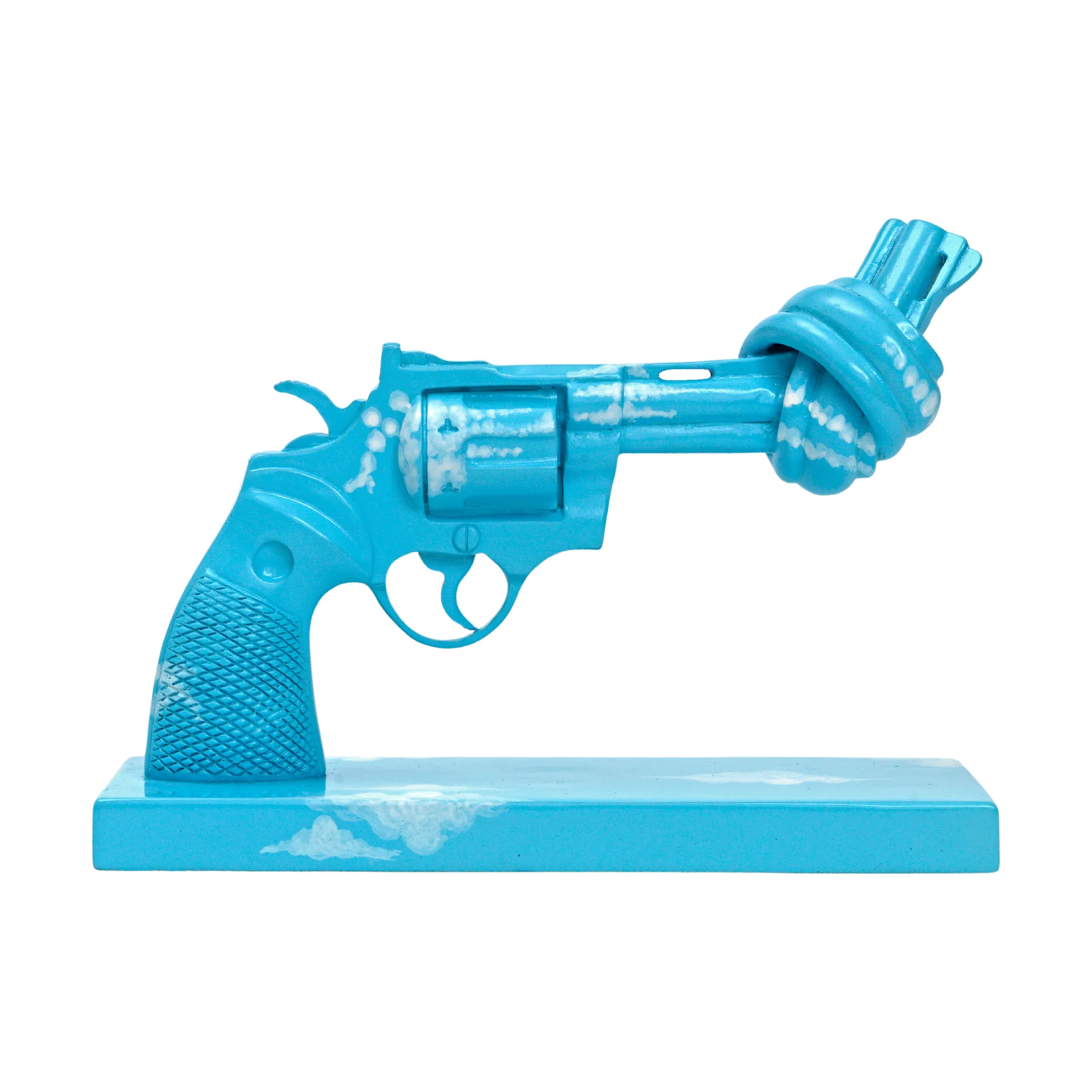 Dekoracja Imagine 30 cm, Niebiesko-biała Non Violence