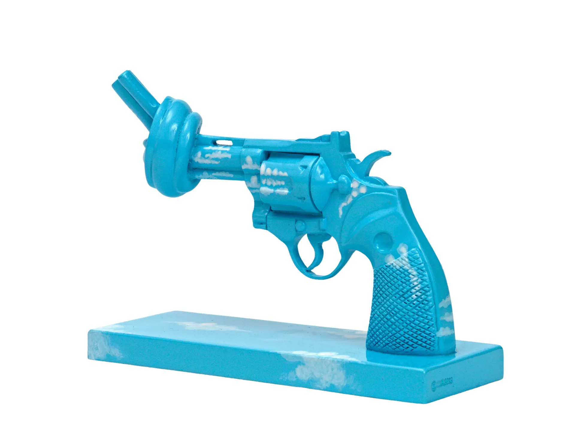 Dekoracja Imagine 30 cm, Niebiesko-biała Non Violence