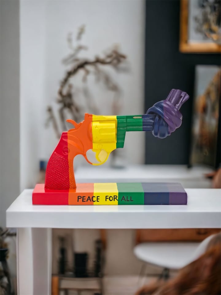 Dekoracja Peace for All 19 cm, Multi Non Violence