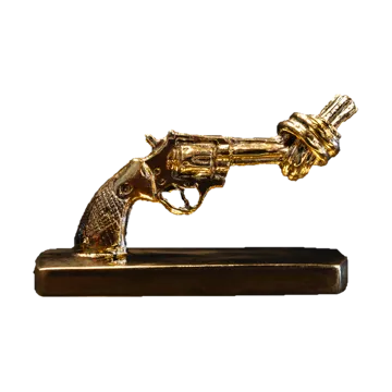 Knotted Gun mini 7 cm - Brąz - Non Violence
