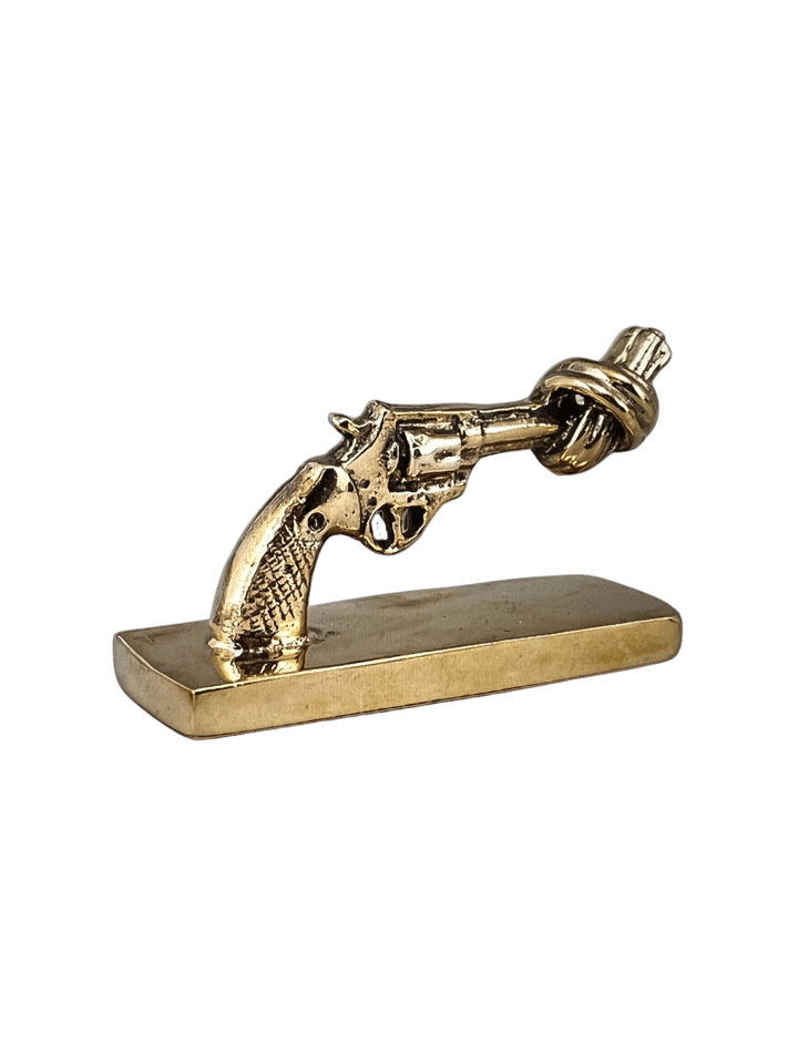 Knotted Gun mini 7 cm, Brąz Non Violence