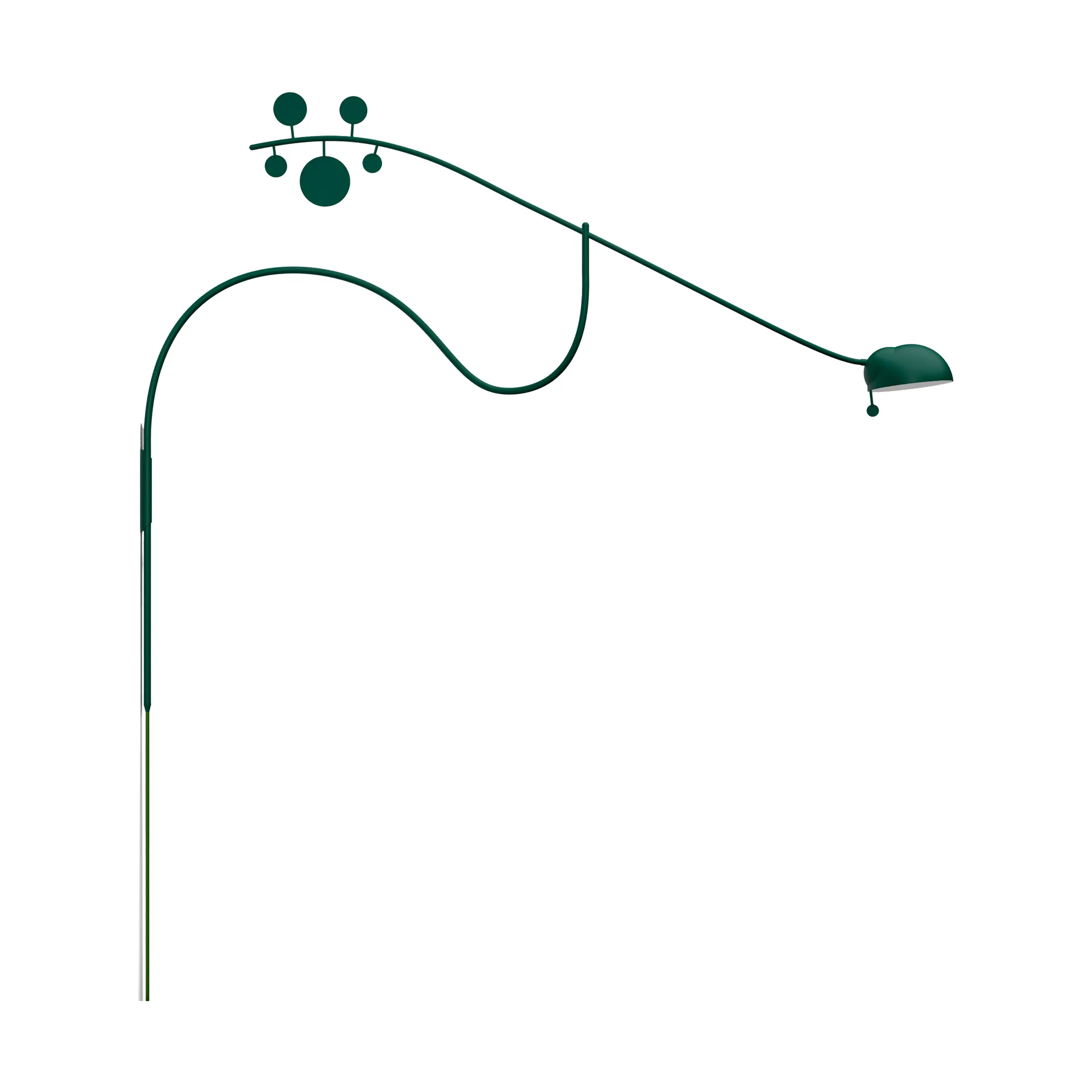 Lampa ścienna Juno, British racing green - ciemnozielony Noon