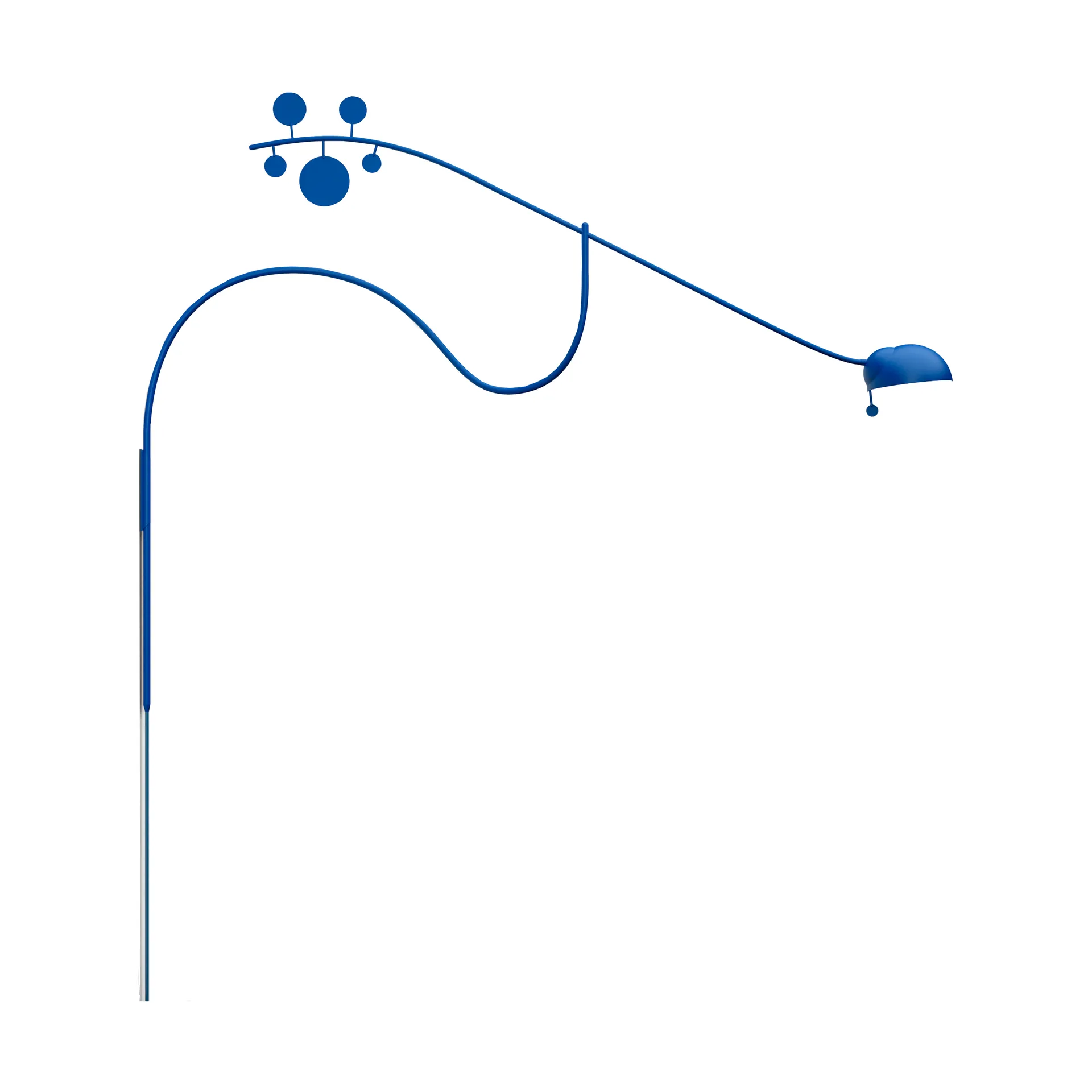 Lampa ścienna Juno, Niebiesko-niebieski Noon