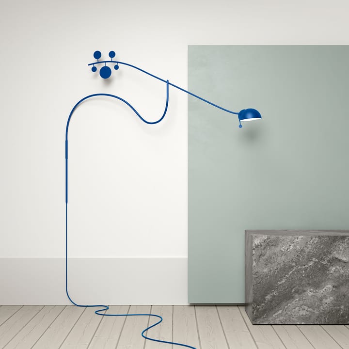 Lampa ścienna Juno, Niebiesko-niebieski Noon