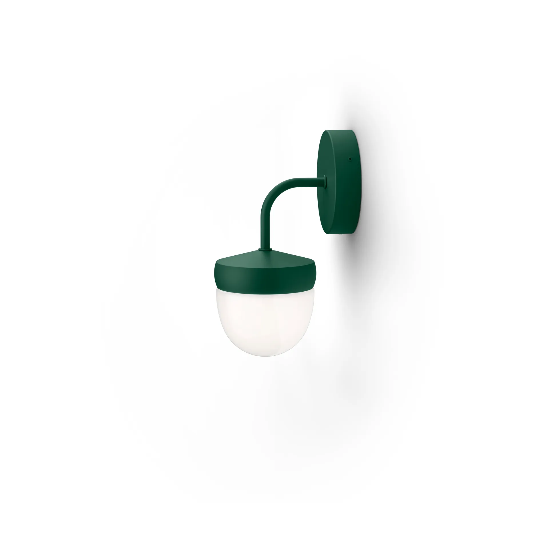 Lampa ścienna Pan, frosted 10 cm, British racing green Noon