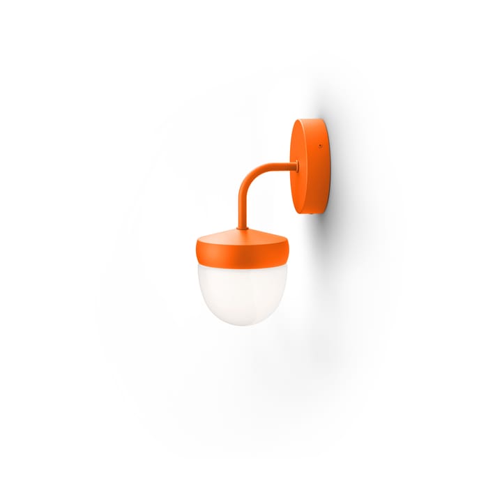 Lampa ścienna Pan, frosted 10 cm - Pomarańczowy - Noon
