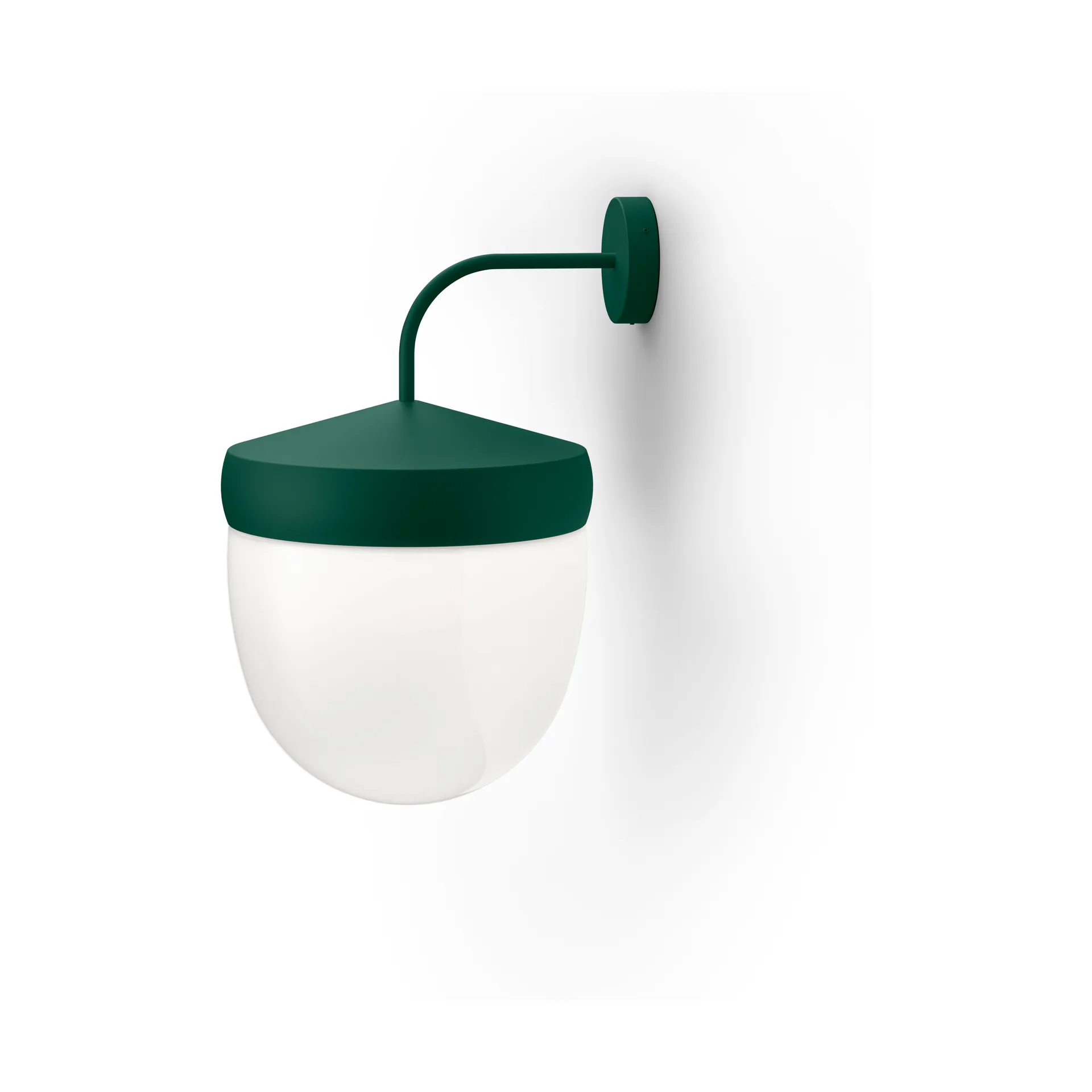 Lampa ścienna Pan frosted 30 cm, British racing green Noon