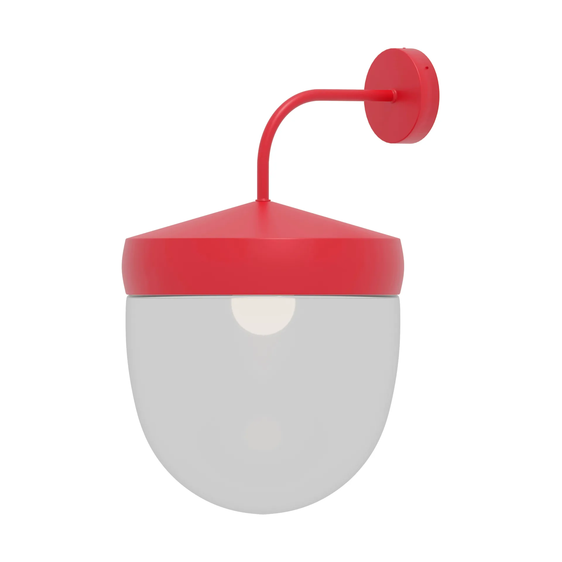 Lampa ścienna Pan przezroczysta 30 cm, Czerwony Noon