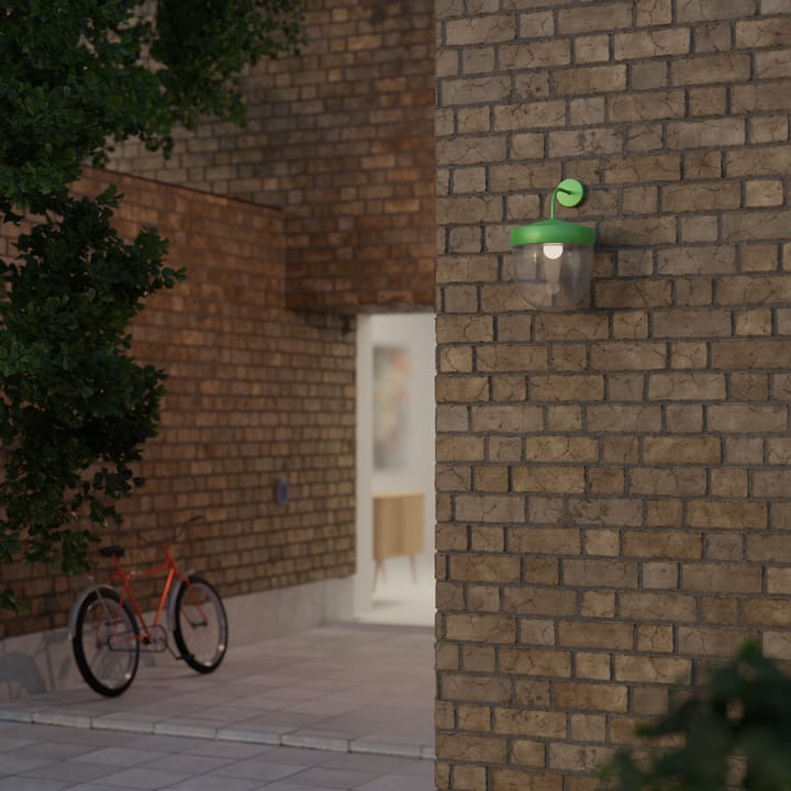 Lampa ścienna Pan przezroczysta 30 cm, Jasnozielony Noon