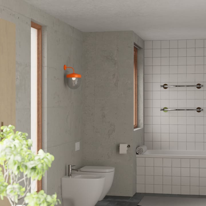 Lampa ścienna Pan przezroczysta 30 cm, Pomarańczowy Noon