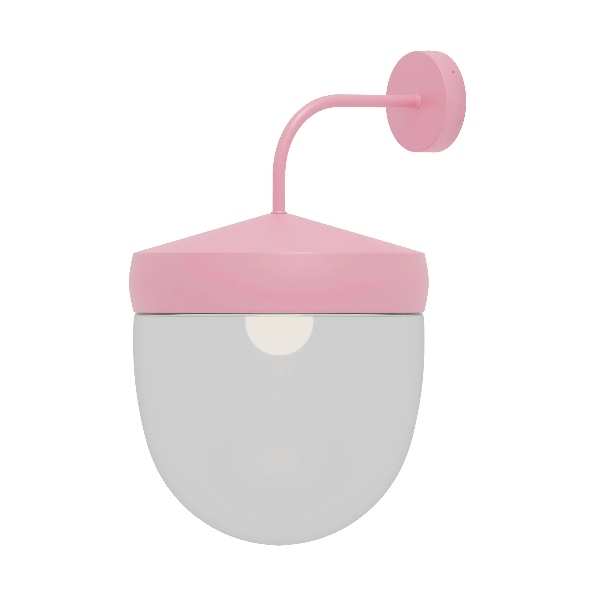 Lampa ścienna Pan przezroczysta 30 cm, Różowy Noon