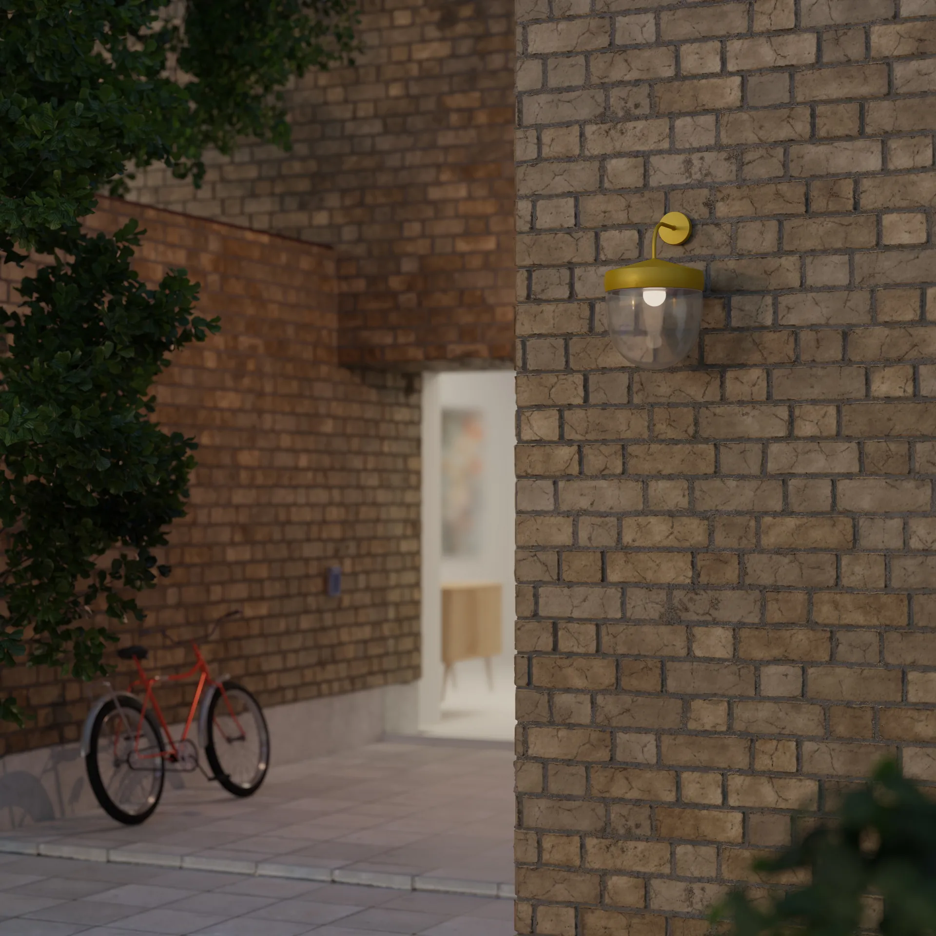 Lampa ścienna Pan przezroczysta 30 cm, Złoty złoty Noon