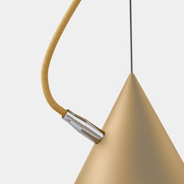 Lampa wisząca Castor 20 cm - Beżowy-jasno beżowy-srebrny - Noon