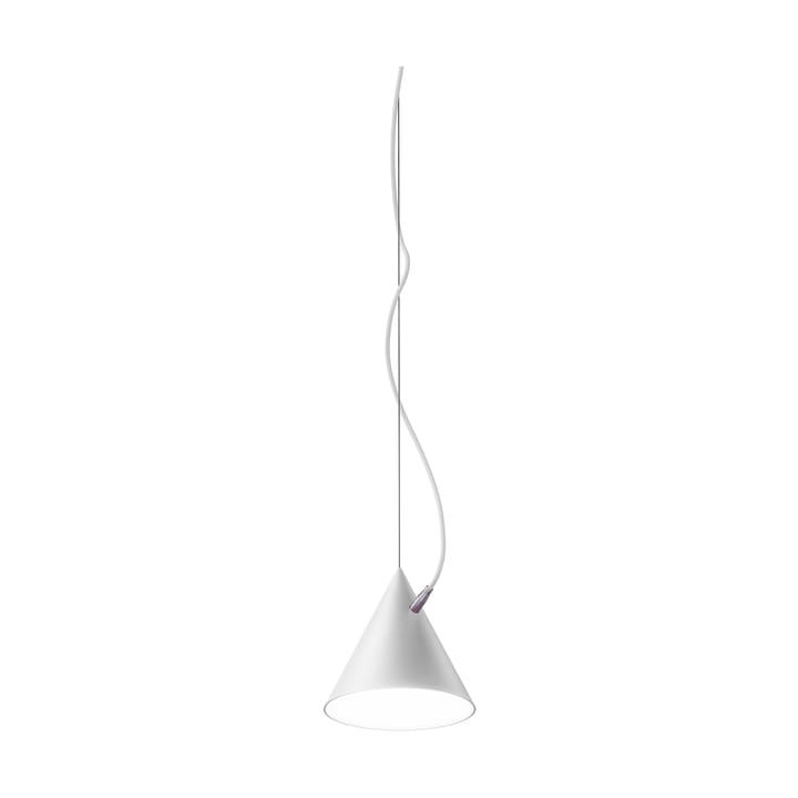 Lampa wisząca Castor 20 cm - Biało-biało-srebrny - Noon
