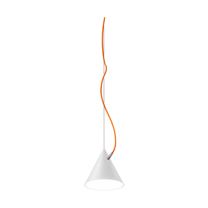Lampa wisząca Castor 20 cm - Biało-pomarańczowo-srebrny - Noon