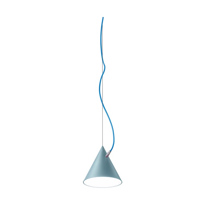 Lampa wisząca Castor 20 cm - Pastelowa niebiesko-jasnoniebiesko-srebrna - Noon
