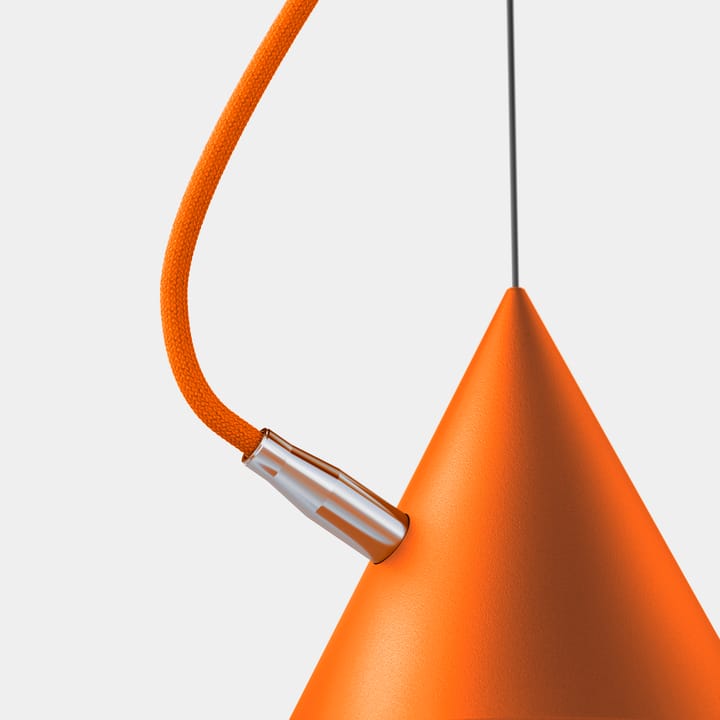 Lampa wisząca Castor 20 cm - Pomarańczowy-pomarańczowy-srebrny - Noon