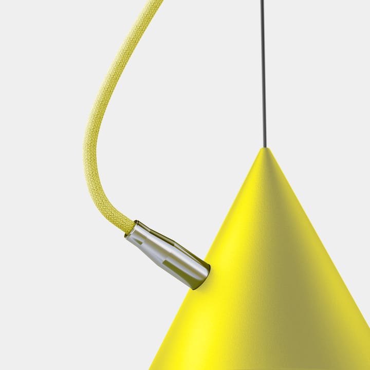 Lampa wisząca Castor 20 cm - Żółto-jasnożółto-srebrny - Noon