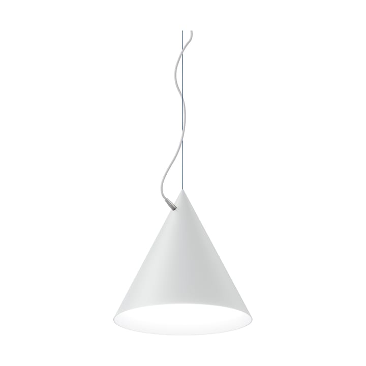 Lampa wisząca Castor 40 cm - Biało-biało-srebrny - Noon