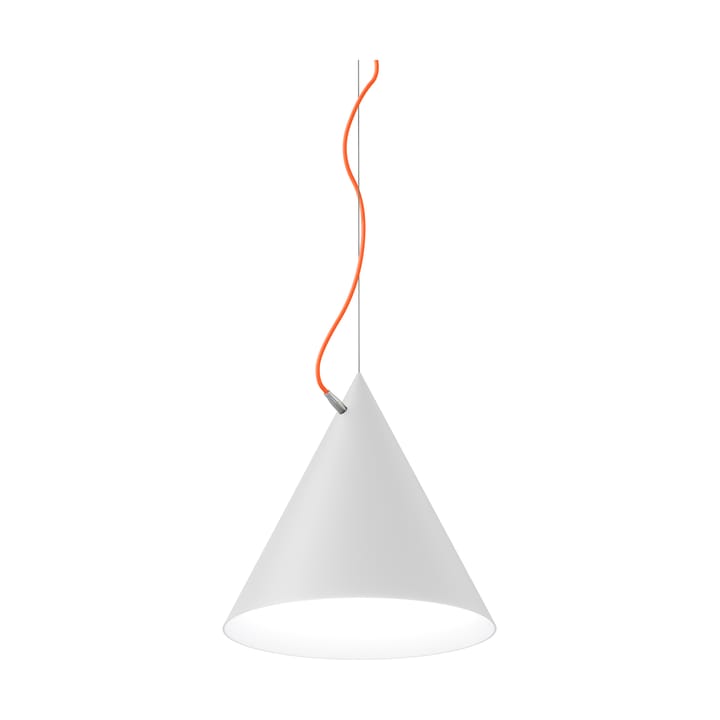 Lampa wisząca Castor 40 cm - Biało-pomarańczowo-srebrny - Noon