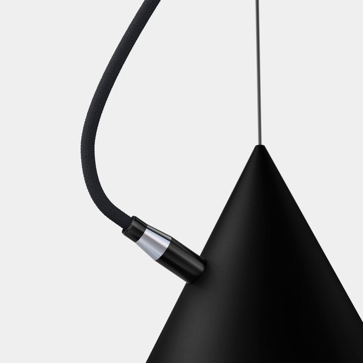 Lampa wisząca Castor 40 cm, Czarno-czarno-czarno Noon