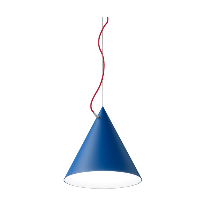 Lampa wisząca Castor 40 cm - Jasnoniebiesko-czerwono-srebrny - Noon