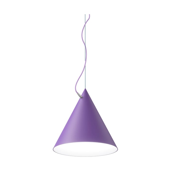 Lampa wisząca Castor 40 cm - Lila-lila-srebro - Noon