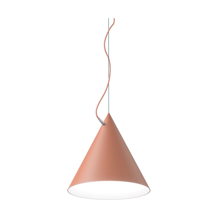 Lampa wisząca Castor 40 cm - Morelowy-morelowy-srebrny - Noon