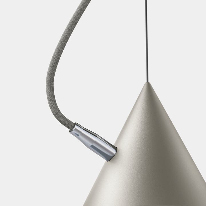Lampa wisząca Castor 40 cm - Szary-jasnoszary-srebrny - Noon