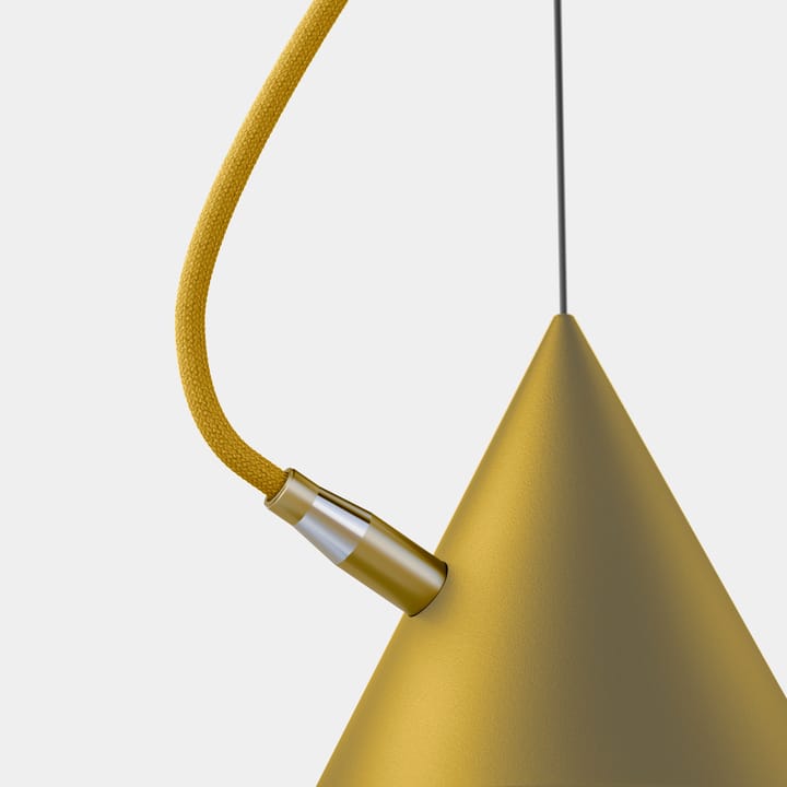 Lampa wisząca Castor 40 cm, Złoto-żółto-siarkowy-mosiądzowy Noon