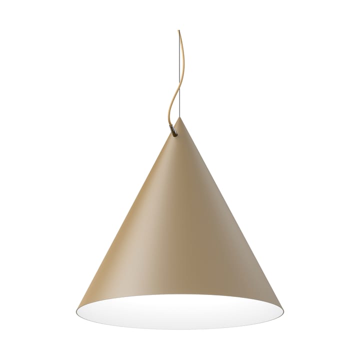 Lampa wisząca Castor 60 cm - Beżowy-jasno beżowy-srebrny - Noon