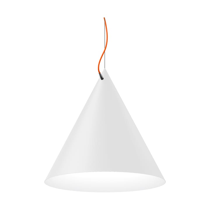 Lampa wisząca Castor 60 cm - Biało-pomarańczowo-srebrny - Noon