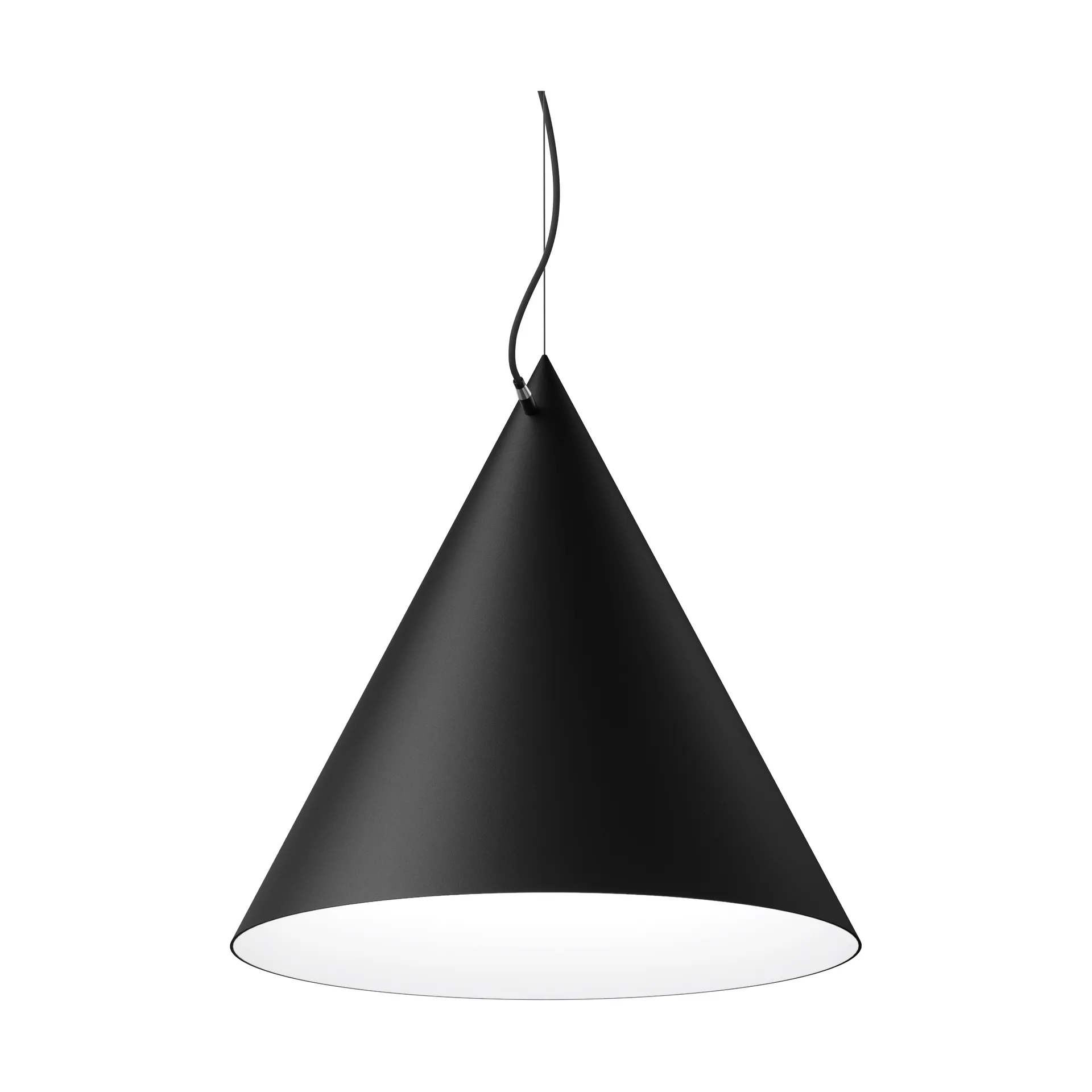 Lampa wisząca Castor 60 cm, Czarno-czarno-czarno Noon