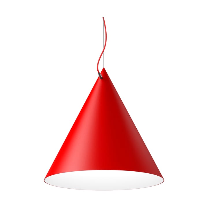 Lampa wisząca Castor 60 cm - Czerwono-czerwono-srebrny - Noon