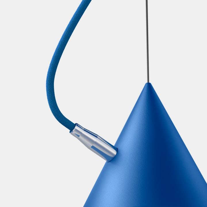 Lampa wisząca Castor 60 cm, Niebiesko-niebiesko-srebrny Noon