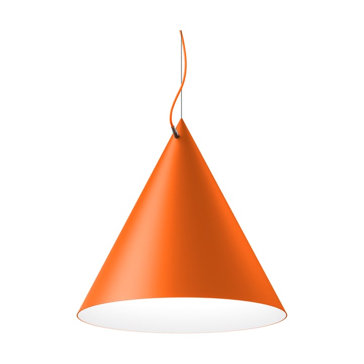 Lampa wisząca Castor 60 cm - Pomarańczowo-pomarańczowo-srebrny - Noon