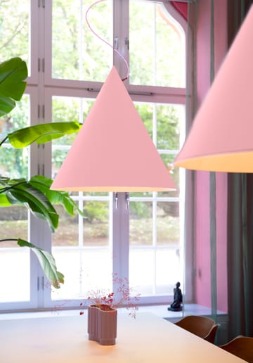 Lampa wisząca Castor 60 cm - Róż-róż-srebro - Noon