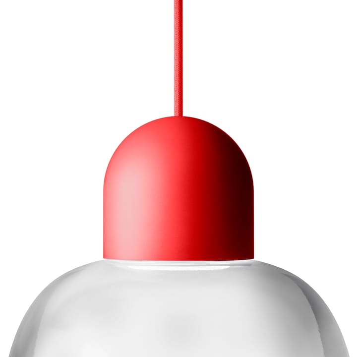 Lampa wisząca Dia 27 cm, Czerwono-czerwony Noon